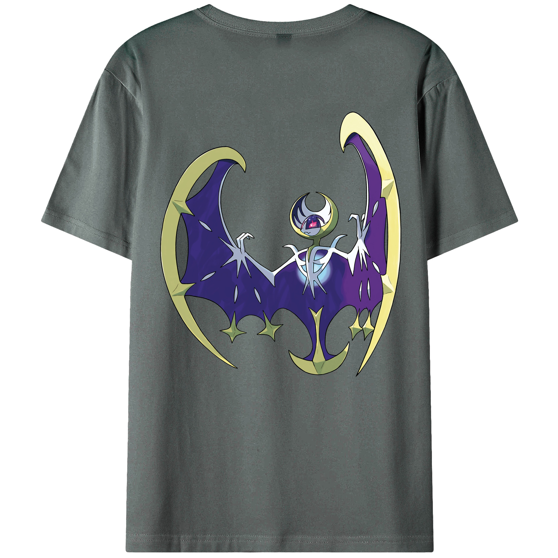 （画像用） ポケットモンスター Pokémon 綿100％ メンズ半袖Tシャツ（バックプリント） 通気性
